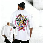 Unisex Pure Cotton T-shirt Sailor Moon Tsukino Usagi 2026 Summer New Item Harajuku Anime Printed Loose Family Short Sleeved Top