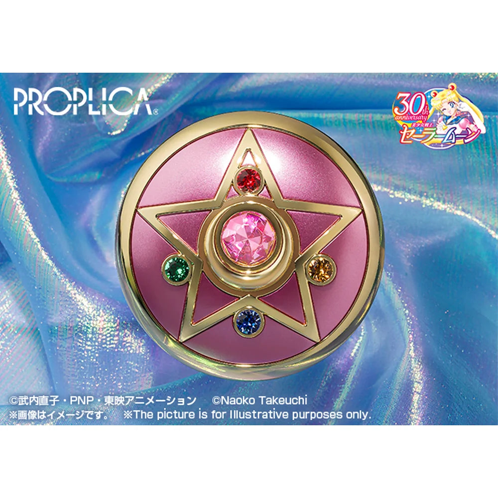 In Stock Original BANDAI PROPLICA Moon Stick Transformation Broochdisguise Pen Crystal Star Figure Anime Sailor Moon Model Toy