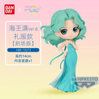 Original Bandai Qposket Sailor Moon Figure Eternal The Movie Princess Neptune Uranus Action Figurine Anime Model Girl Statue Toy