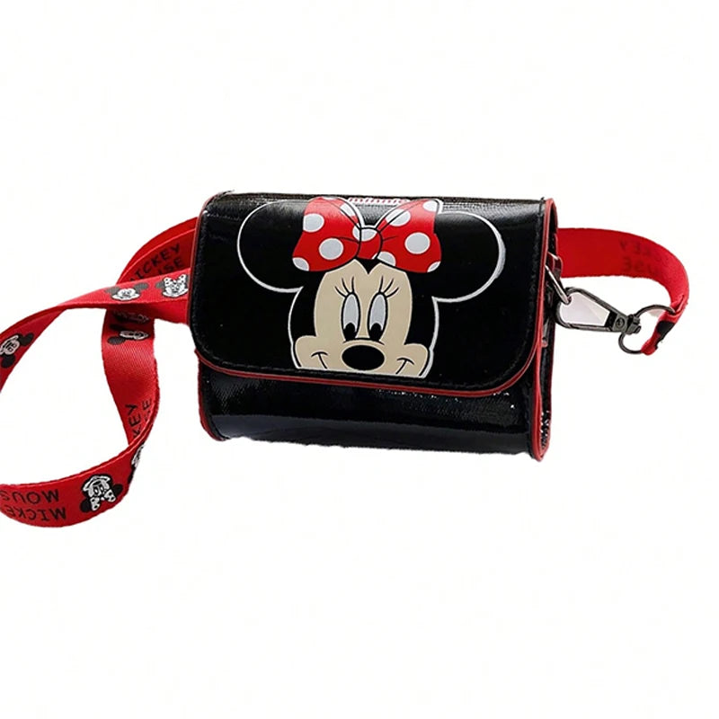 Mickey Minnie Mouse Stitch Children's Shoulder Bag Cute Cartoon Mini Crossbody Bag Boys Girls Bag Anime Fashion Zero Wallet