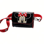 Mickey Minnie Mouse Stitch Children's Shoulder Bag Cute Cartoon Mini Crossbody Bag Boys Girls Bag Anime Fashion Zero Wallet