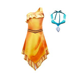 Indian Princess Girls Pocahontas Cosplay Dress Halloween Party Disguise Costume Children Movie Fantasy Outfits