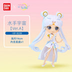 Original Bandai Qposket Sailor Moon Figure Eternal The Movie Princess Neptune Uranus Action Figurine Anime Model Girl Statue Toy