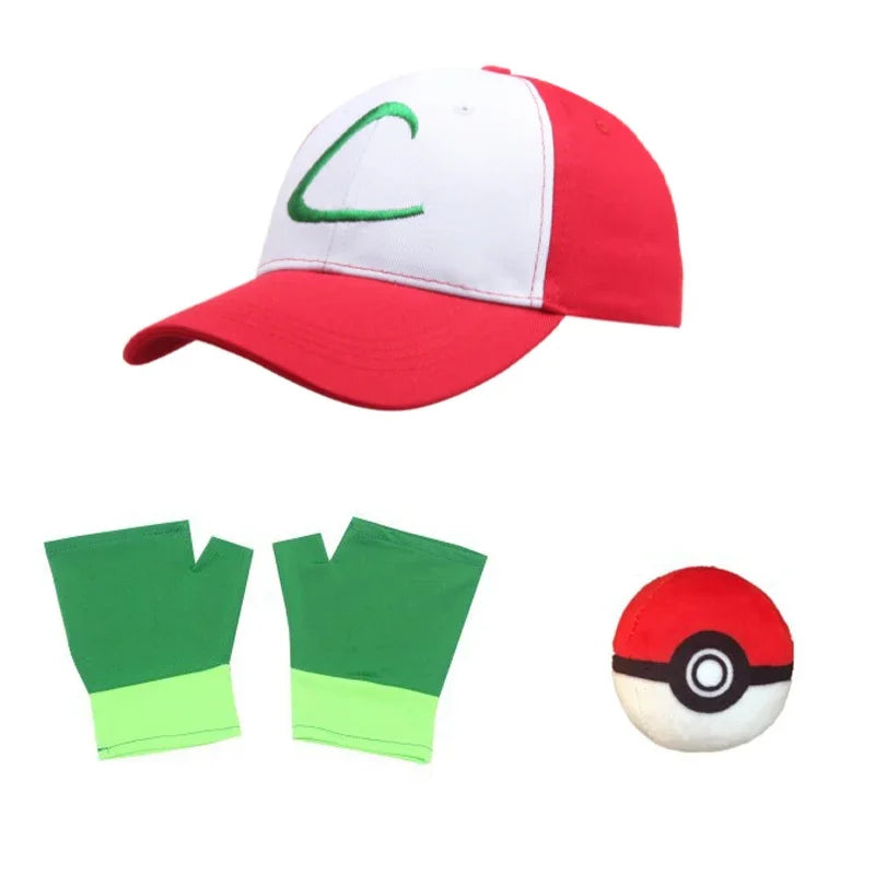 Men Anime Trainer Cosplay Costume Boys Ash Ketchum Adult for Girls Halloween Women Disfraz Party Blue Jacket Cap and Gloves Sets