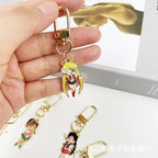 Sailor Moon Keychain Girl Metal Key Chain Creative Cartoon Anime Car Pendant Women Charm Key Ring Cute Couple Birthday Gift