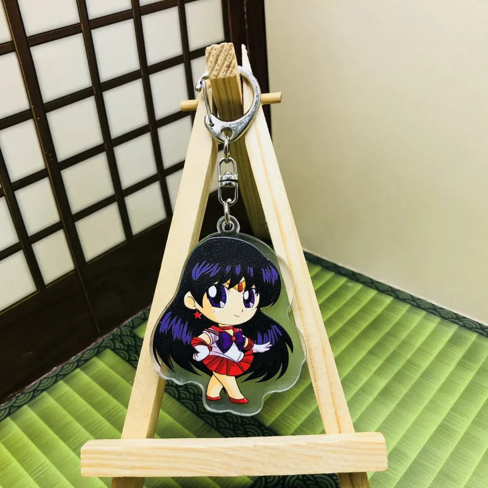 Sailor Moon Acrylic Keychain Anime Accessory Usagi Tsukino Luna Artemis Charm