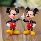 Disney Mickey Mouse Action Figures 6pcs/set Minnie Pvc Model Doll Anime Peripherals Cake Decoration Children Birthday Gifts