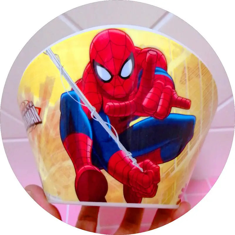 Marvel Spiderman creative cartoon animation picture for boys and girls, light, strong, fall-resistant and durable tableware set