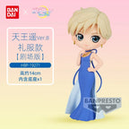 Original Bandai Qposket Sailor Moon Figure Eternal The Movie Princess Neptune Uranus Action Figurine Anime Model Girl Statue Toy