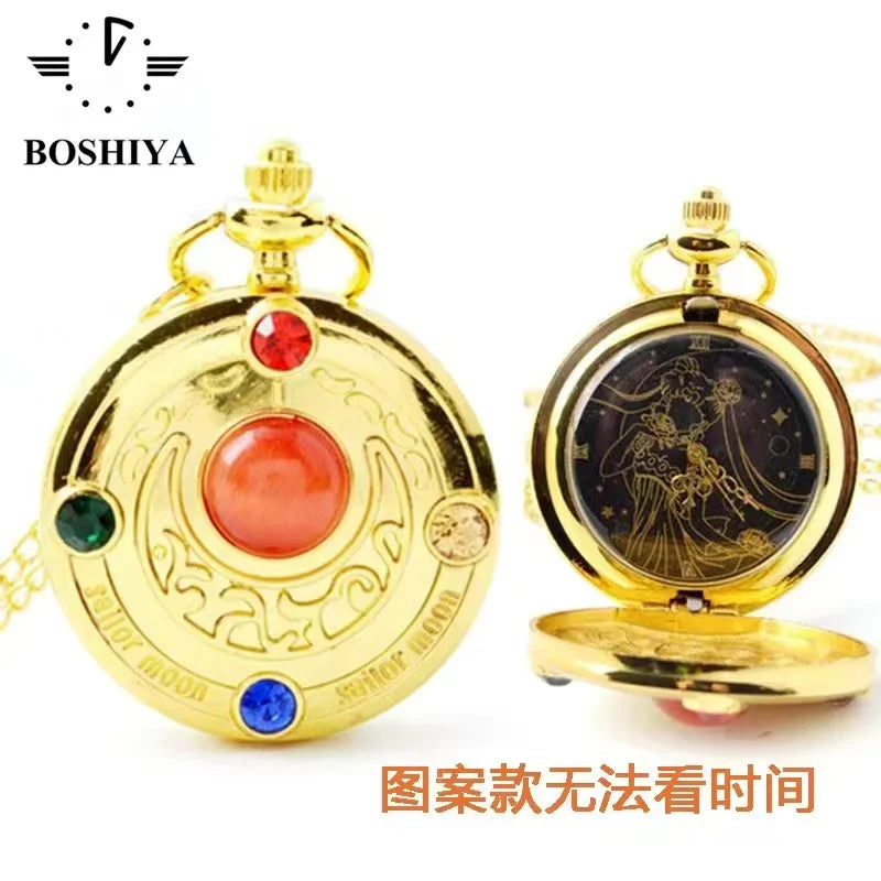 Sailor Moon Moon Prism Pocket Watch Second Generation Lifewith sailor moon Card Captor Sakura cartoon accessories holiday gift