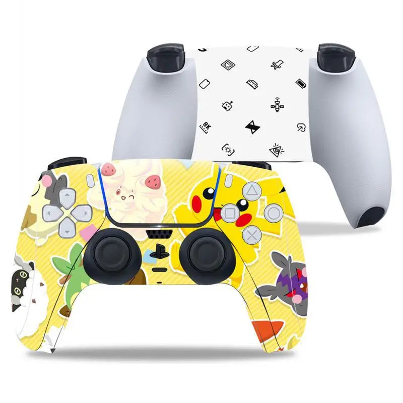 Pikachu for PS5 Gamepad Protective Decal Skin Sticker for PS5 Accessories Sticker Cover Case for PlayStation 5 Decal