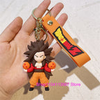 Dragon Ball Keychain Kawaii Vegeta Cartoon Bulma Piccolo Car Key Chain Backpack Pendant Keyring Gifts Accessories