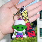 Dragon Ball Keychain Kawaii Vegeta Cartoon Bulma Piccolo Car Key Chain Backpack Pendant Keyring Gifts Accessories