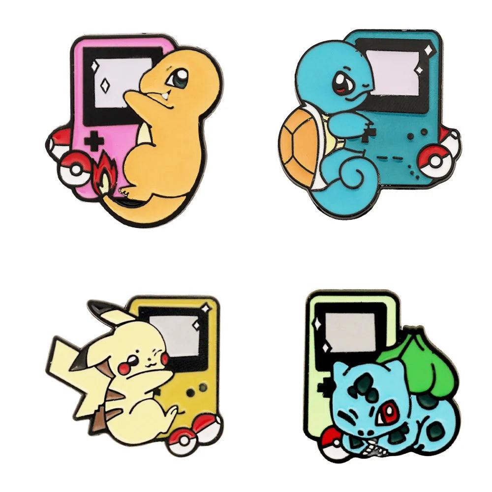 Pokemon Pikachu Anime Brooch For Backpacks Enamel Pin Metal Brooch Pin For Women Badges Pin Brooches Jewelry Accessories