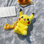 Pikachu Plush Backpack Pokemon Animation Peripheral Cartoon Handbag Kawaii Large Capacity School Bag for Children