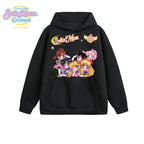 SAILOR MOON Japanese Anime Cute Character Print Collaboration Long Sleeved Sweatshirt for Men and Women Loose Autumn and Winter