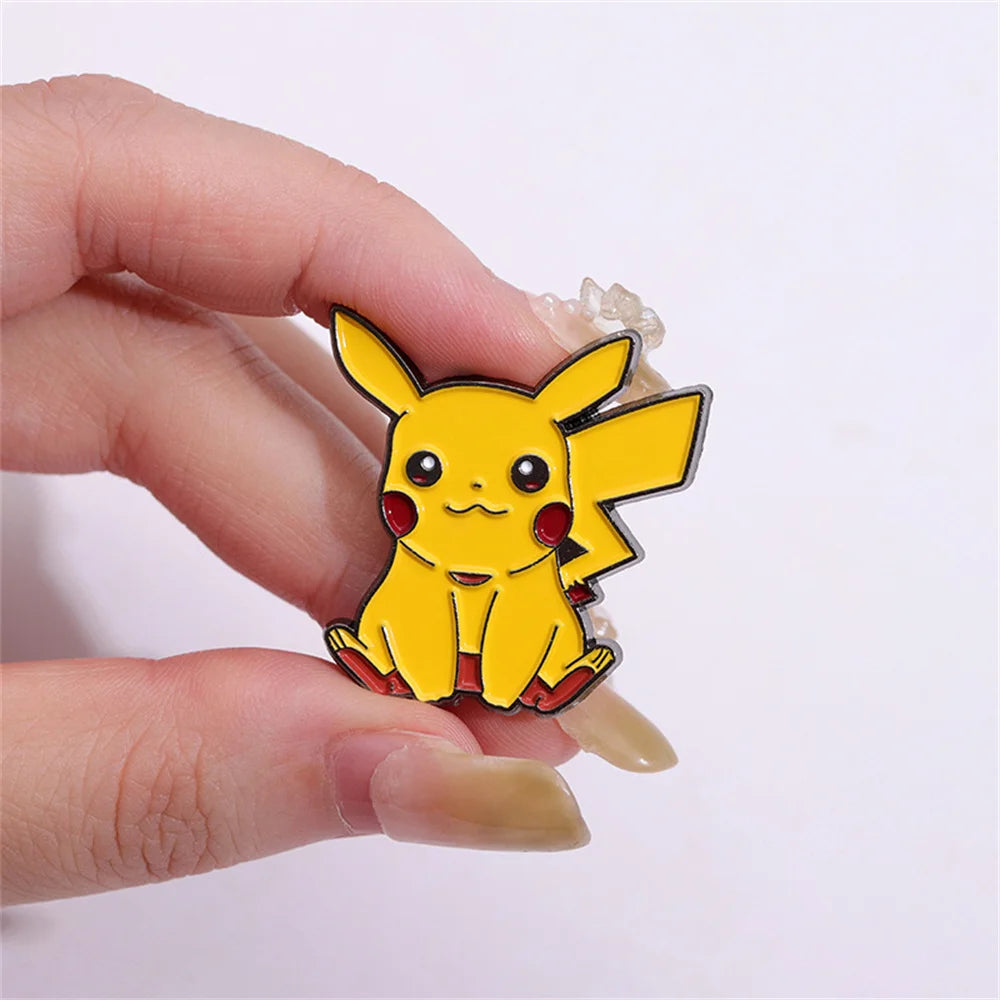 Pokemon Pikachu Anime Brooch For Backpacks Enamel Pin Metal Brooch Pin For Women Badges Pin Brooches Jewelry Accessories