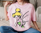 Disney Peter Pan Tinker Bell Sketch Profile Shirt Neverland T-Shirt Unisex T-Shirt, Family Birthday Gift T-Shirt