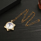 Anime Sailor Moon Neck lace Crystal Star Pocket Watch Pendant Neck lace for Students Collection Girls Birthday Gift Toys