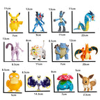 Genuine Pokemon Anime Figure Pikachu Gengar Charizard Gyarados Mew Dragonite Doll Model Children's Transformation Toy Gift Set