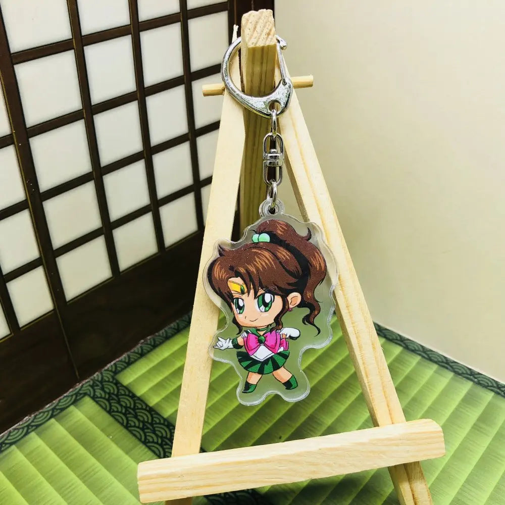 Sailor Moon Acrylic Keychain Anime Accessory Usagi Tsukino Luna Artemis Charm