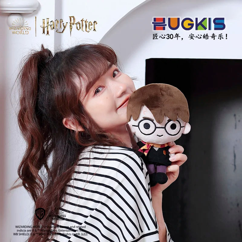 HUGKIS Official Harry Potter Mini Cotton Plush Doll 8inch/10inch, Anime Stuffed Figure with Keychain, Movie Character Doll