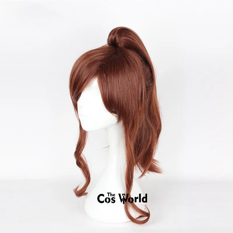 Sailor Jupiter Kino Makoto 60cm Long Halloween Anime Cosplay Wigs Synthetic Hair + Wig Cap