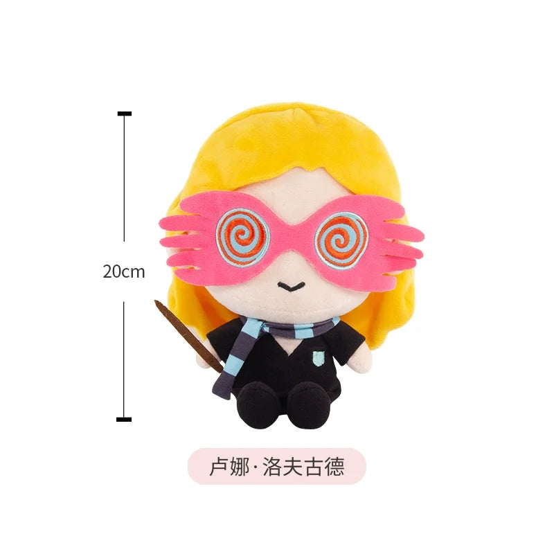 HUGKIS Official Harry Potter Mini Cotton Plush Doll 8inch/10inch, Anime Stuffed Figure with Keychain, Movie Character Doll