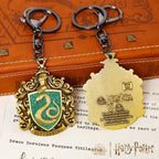 Genuine Harry Potter Metal Embossed Badge Keychains Cosplay Props Film Television Peripheral Backpack Hanging Ornaments Gifts