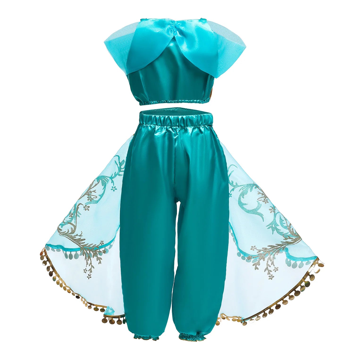 Jasmine Princess Cosplay Costume Girl Jasmine Sets Cartoon Children Birthday Party Gift Halloween Fantasy Outfits
