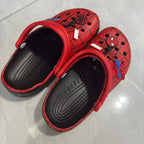Spiderman Breathable Hole Sandals Cute Cartoon Anti-Slip Slippers for Adults Summer Indoor Outdoor Beach Shoes