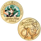 Bandai Sailor Anime Moon Usagi Tsukino Commemorative Coins Anime Peripheral Kawaii Cartoon Gold Lucky Coin Christmas Gift Toys