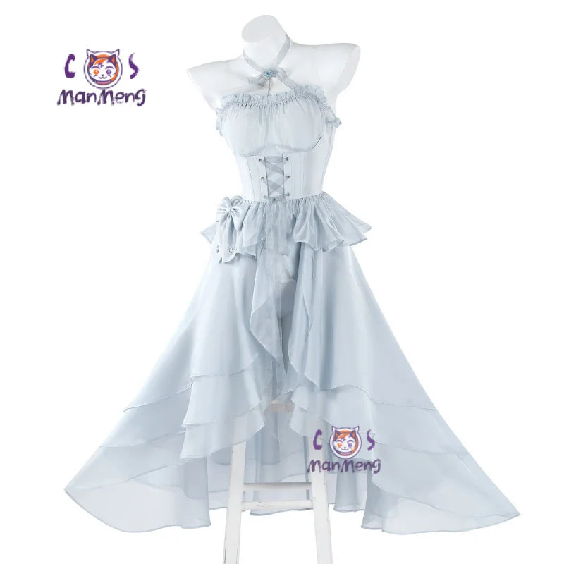 Cinderella GODDESS OF VICTORY: NIKKE Cosplay Crystal Princess Costume Sexy woman dress necklace crown prop set Halloween uniform