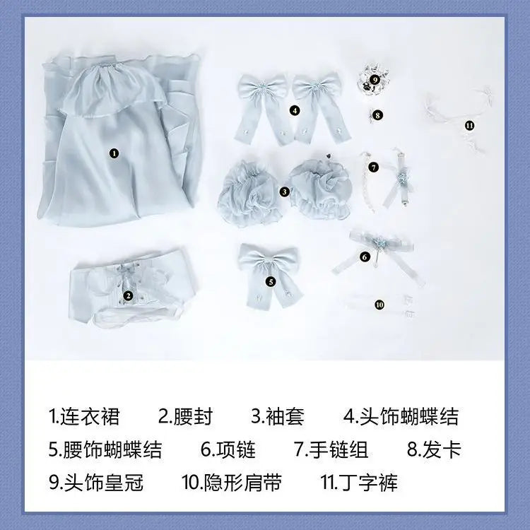 Cinderella GODDESS OF VICTORY: NIKKE Cosplay Crystal Princess Costume Sexy woman dress necklace crown prop set Halloween uniform